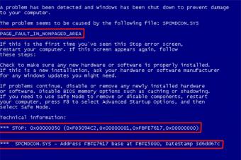 При установке Windows XP синий экран - неприятный сюрприз!